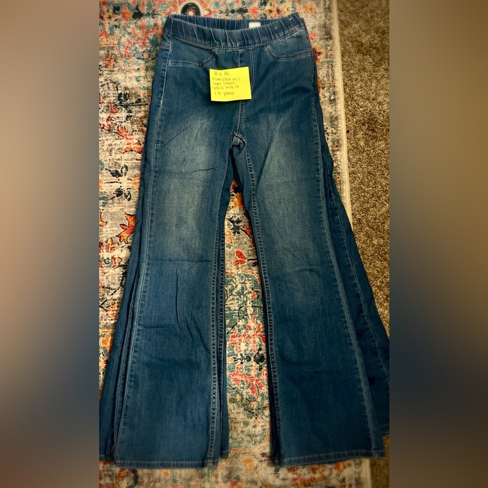 H&M pull on super stretch flare girls size 10